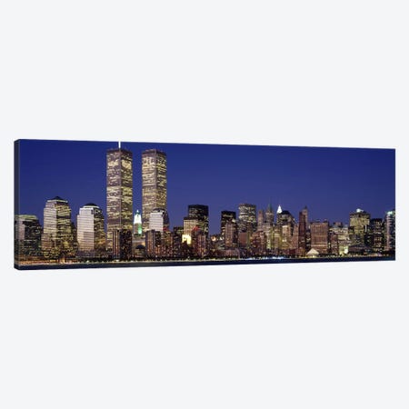 Skyscrapers in a city, World Trade Center, Manhattan, New York City, New York State, USA Canvas Print #PIM2666} by Panoramic Images Canvas Artwork