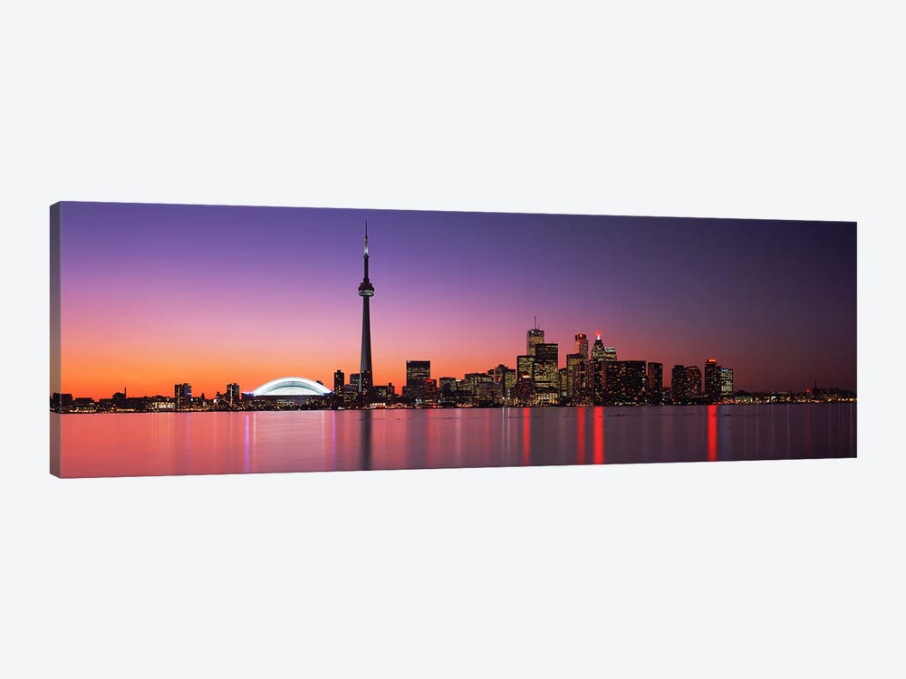 Downtown Skyline At Night, Toronto, Ontario, Canada by Panoramic Images 1-piece Art Print