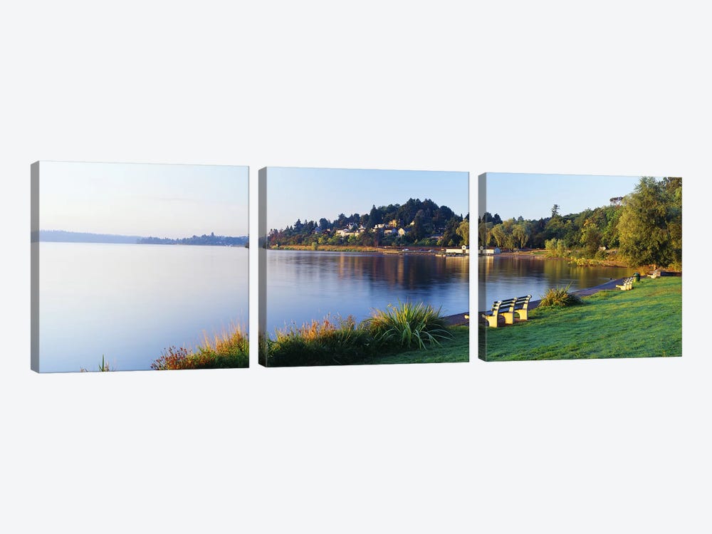 Lake Washington, Mount Baker Park, Seattle, Washington State, USA by Panoramic Images 3-piece Canvas Print