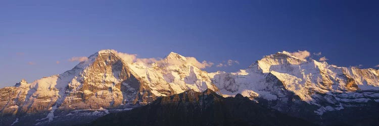 Snowcapped Mountainscape, Bernese Oberland, Switzerland