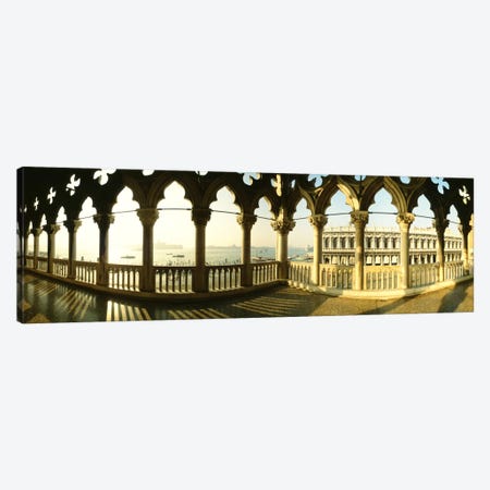 Venetian Gothic Balcony, Doge's Palace (Palazzo Ducale), Venice, Italy Canvas Print #PIM267} by Panoramic Images Art Print
