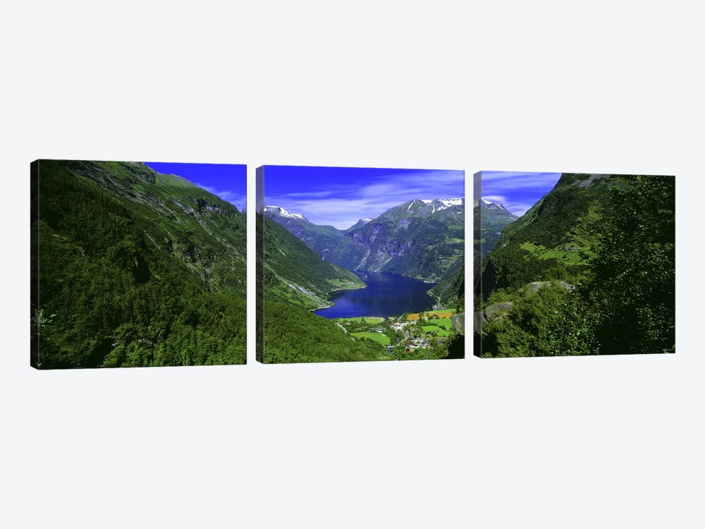 Geiranger Fjord, Sunnmore Region, More Og Romsdal, Norway by Panoramic Images 3-piece Canvas Art Print