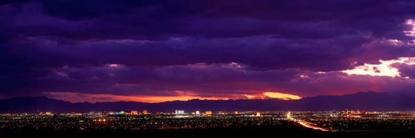 Cloudy Sunsets: Storm, Las Vegas, Nevada, USA by Panoramic Images