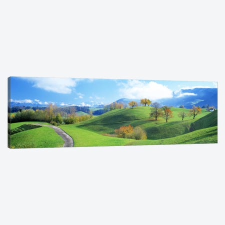 Rolling Countryside Landscape, Zug, Switzerland Canvas Print #PIM2692} by Panoramic Images Canvas Artwork