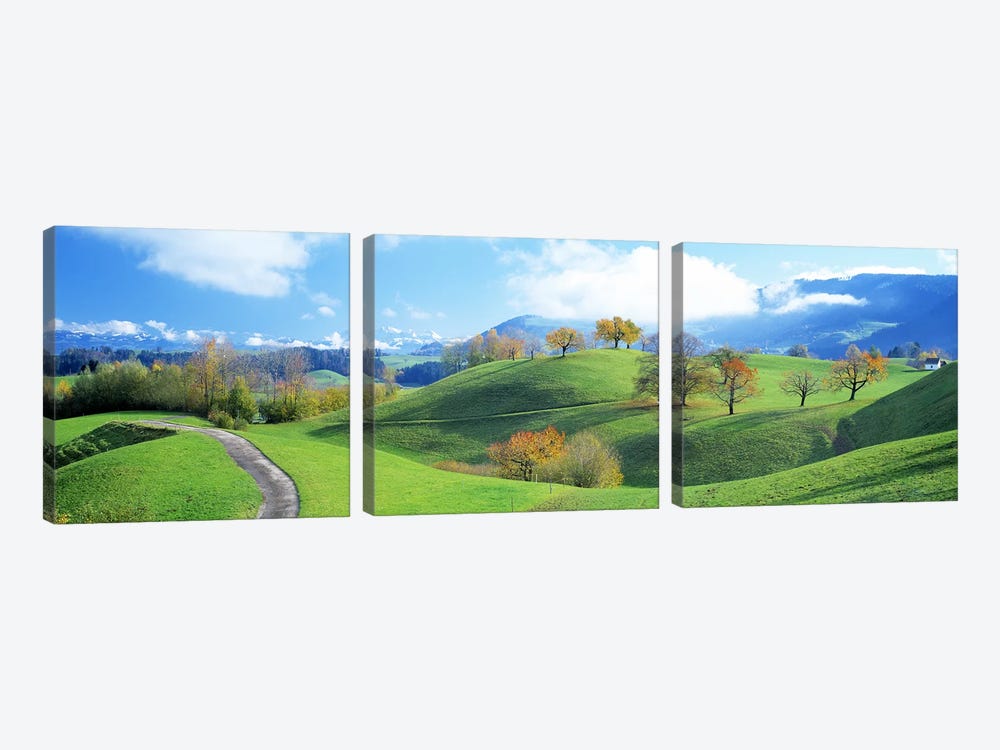 Rolling Countryside Landscape, Zug, Switzerland by Panoramic Images 3-piece Art Print