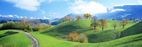 Photography: Rolling Countryside Landscape, Zug, Switzerland by Panoramic Images