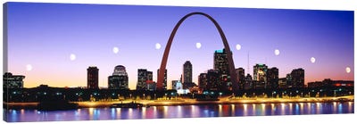 Skyline St Louis Missouri USA Canvas Art Print - Panoramic Cityscapes