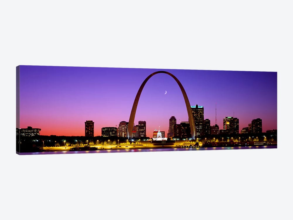 Gateway Arch & Downtown Skyline , St. Louis, Missouri, USA by Panoramic Images 1-piece Canvas Print