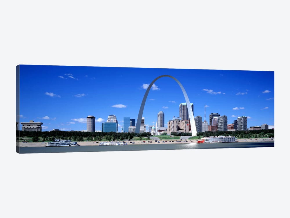 Skyline, St Louis, MO, USA by Panoramic Images 1-piece Canvas Artwork