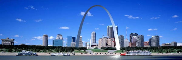 Arches: Skyline, St Louis, MO, USA by Panoramic Images
