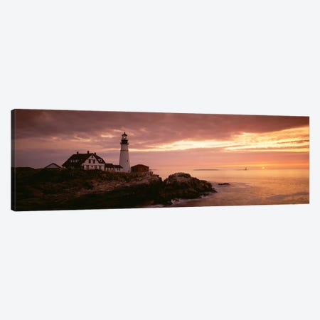 Portland Head Lighthouse, Cape Elizabeth, Maine, USA Canvas Print #PIM2700} by Panoramic Images Canvas Art