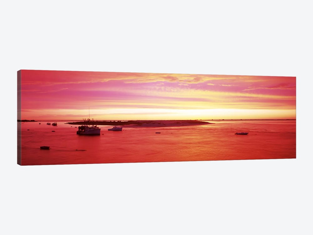 Sunrise Chatham Harbor Cape Cod MA USA by Panoramic Images 1-piece Canvas Wall Art