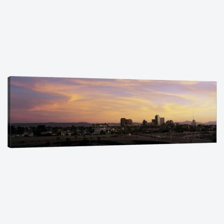 Sunset Skyline Phoenix AZ USA Canvas Print #PIM2706} by Panoramic Images Canvas Print