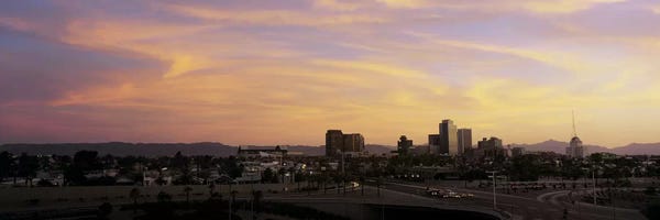 Phoenix: Sunset Skyline Phoenix AZ USA by Panoramic Images