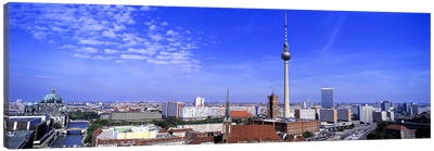 Aerial View Of Mitte Borough, Berlin, Germany Canvas Art Print - Tower Art
