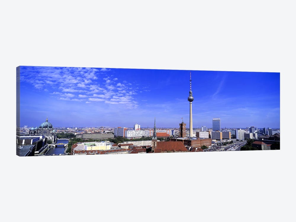 Aerial View Of Mitte Borough, Berlin, Germany by Panoramic Images 1-piece Canvas Artwork