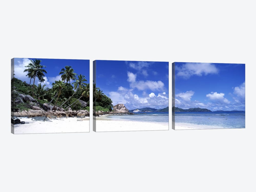 La Digue Island Seychelles by Panoramic Images 3-piece Canvas Print