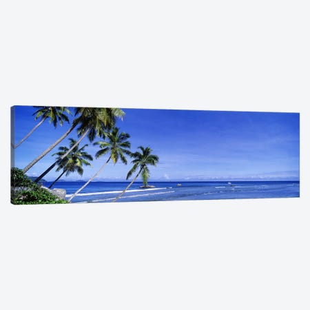 Coastal Palms, La Digue, Republic Of Seychelles Canvas Print #PIM2709} by Panoramic Images Canvas Art