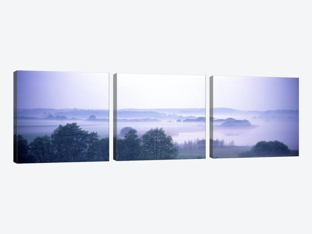 Foggy Landscape Northern Germany by Panoramic Images 3-piece Canvas Print