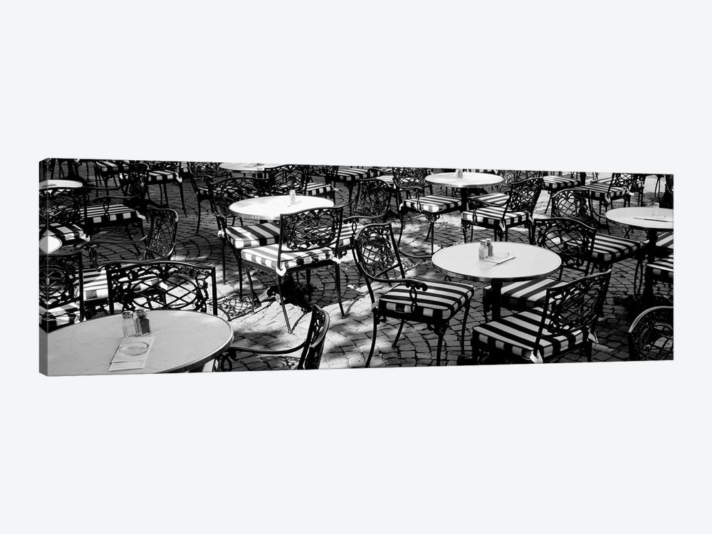 Street Cafe, Frankfurt, Germany by Panoramic Images 1-piece Canvas Wall Art