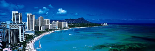 Honolulu: Waikiki Beach Honolulu Oahu HI USA by Panoramic Images