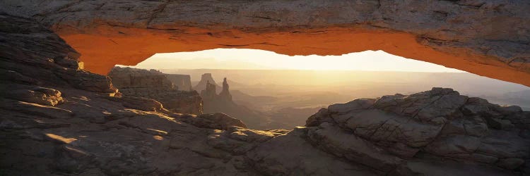 Glowing Daytime View Through Mesa Arch, Canyonlands National Park, Utah, USA