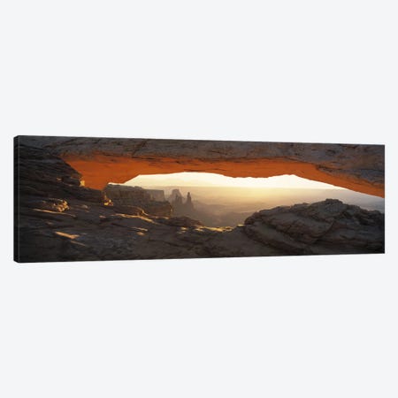 Glowing Daytime View Through Mesa Arch, Canyonlands National Park, Utah, USA Canvas Print #PIM2733} by Panoramic Images Canvas Art Print