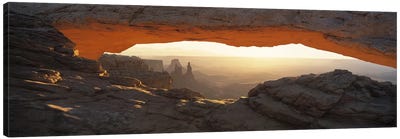 Glowing Daytime View Through Mesa Arch, Canyonlands National Park, Utah, USA Canvas Art Print