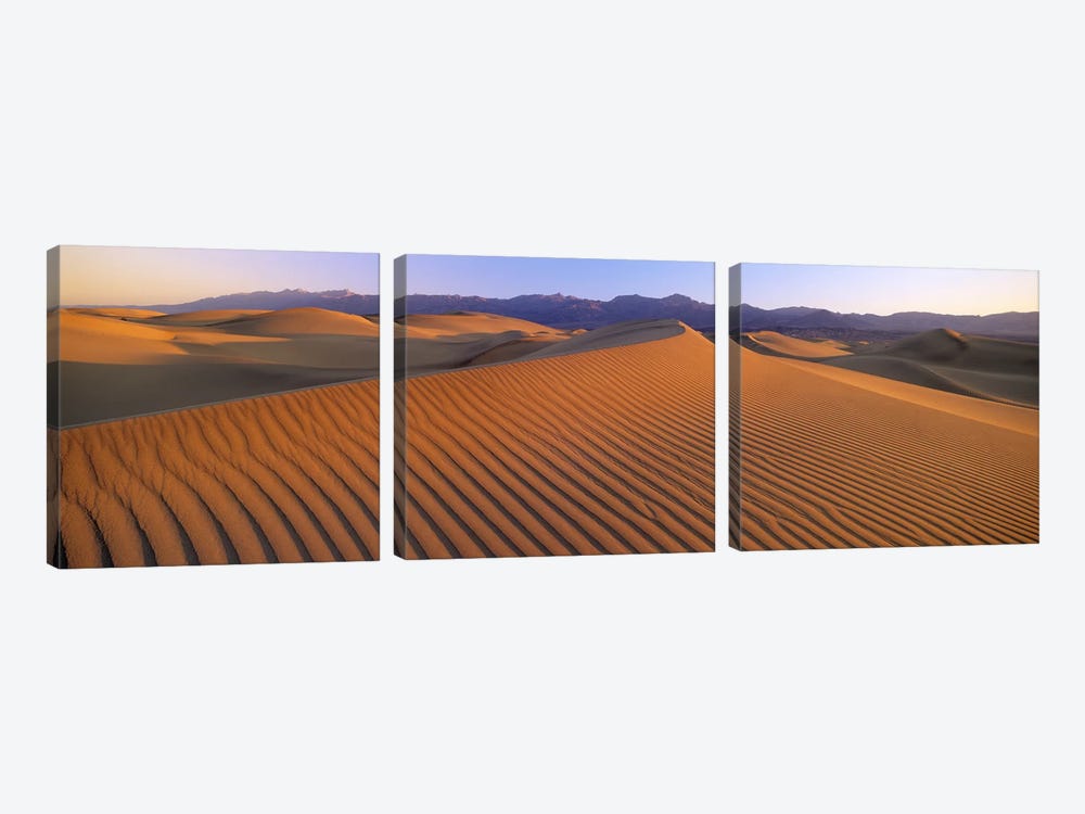 Windswept Sand Dunes, Death Valley National Park, USA by Panoramic Images 3-piece Canvas Wall Art
