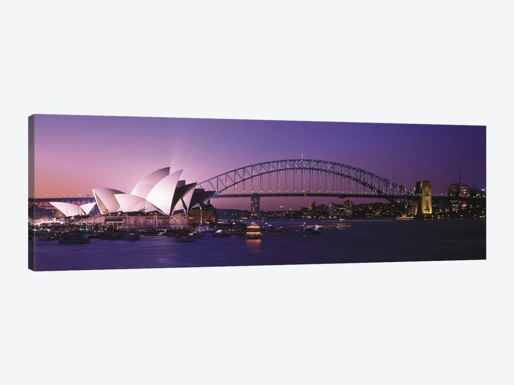 Opera House Harbour Bridge Sydney Australia by Panoramic Images 1-piece Canvas Wall Art