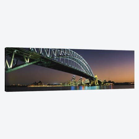 Skyline Harbour Bridge Sydney Australia Canvas Print #PIM2737} by Panoramic Images Canvas Art