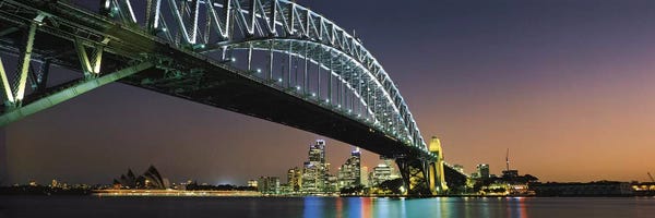 Australia: Skyline Harbour Bridge Sydney Australia by Panoramic Images