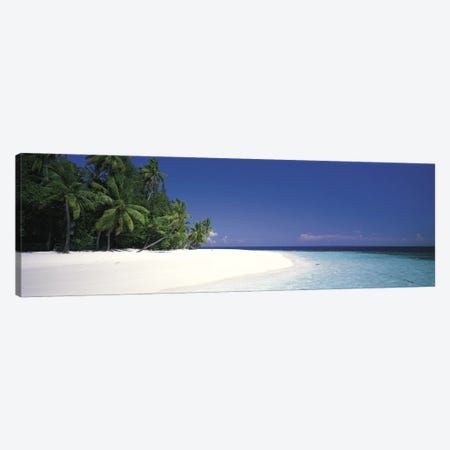 White Sand Beach Maldives Canvas Print #PIM2739} by Panoramic Images Canvas Print