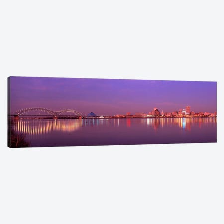 Night Memphis TN Canvas Print #PIM273} by Panoramic Images Canvas Art Print