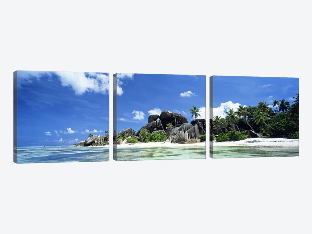 La Digue Seychelles by Panoramic Images 3-piece Canvas Print