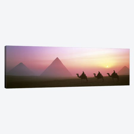 Giza Pyramids Egypt Canvas Print #PIM2743} by Panoramic Images Canvas Artwork