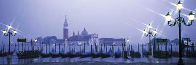 Gondolas San Giorgio Maggiore Venice Italy by Panoramic Images framed canvas print