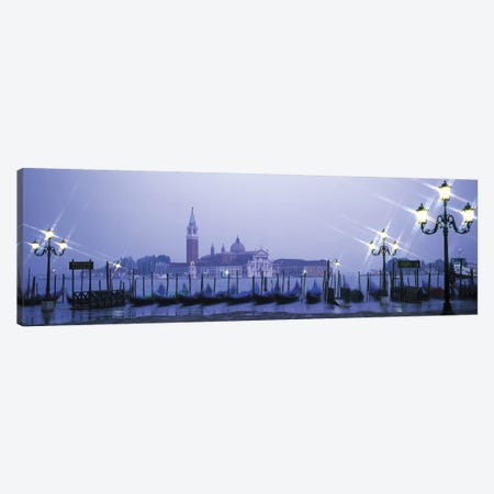 Gondolas San Giorgio Maggiore Venice Italy Canvas Print #PIM2751} by Panoramic Images Art Print