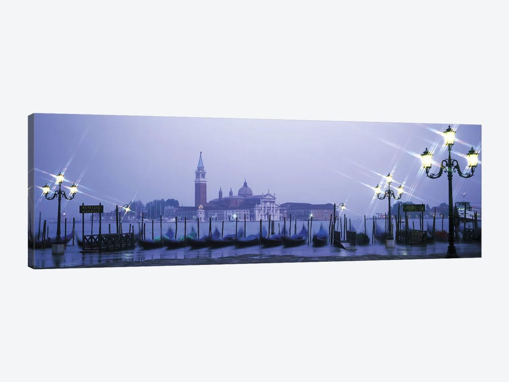 Gondolas San Giorgio Maggiore Venice Italy by Panoramic Images 1-piece Canvas Art Print