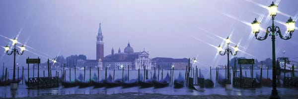 Venice: Gondolas San Giorgio Maggiore Venice Italy by Panoramic Images
