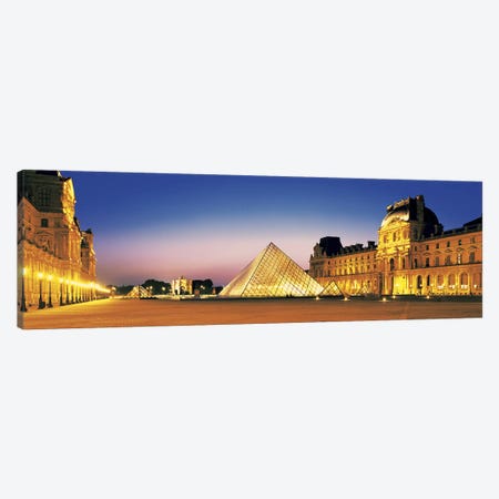 Louvre Paris France Canvas Print #PIM2753} by Panoramic Images Canvas Art Print