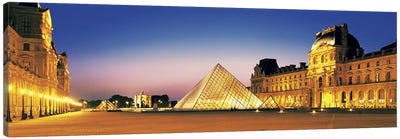 Louvre Paris France Canvas Art Print - Pyramid Art
