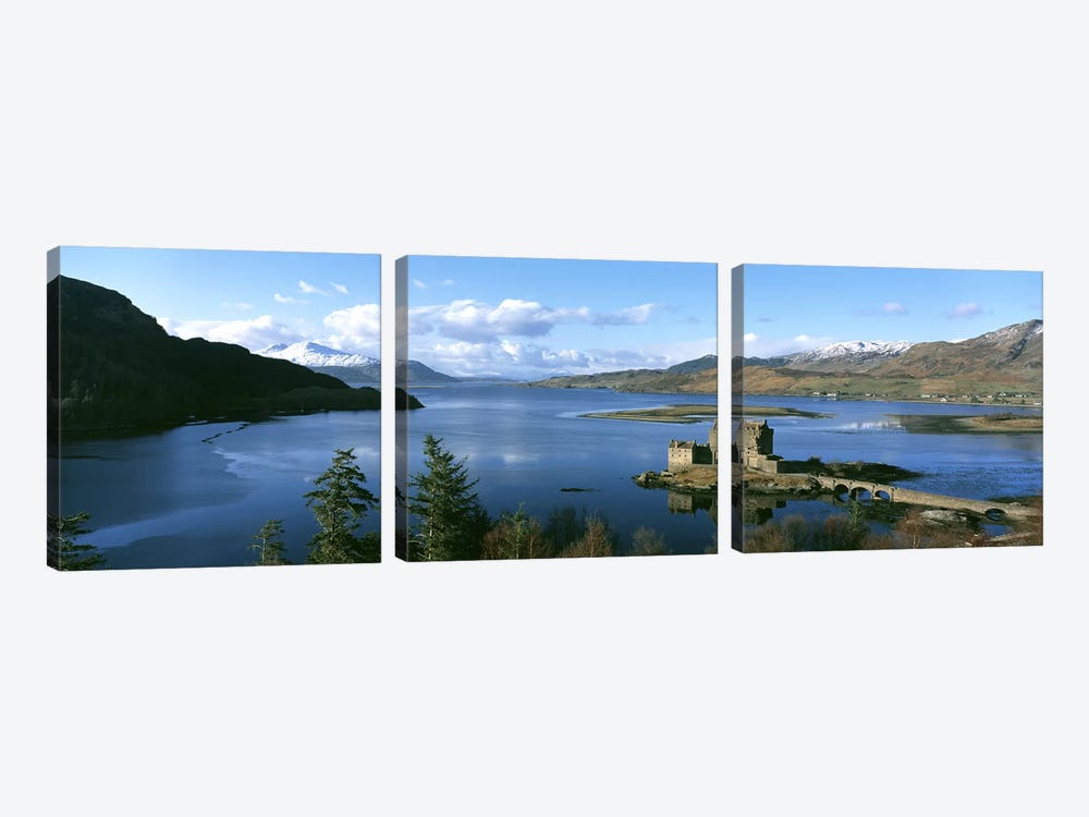 Eilean Donan Castle Scotland by Panoramic Images 3-piece Canvas Wall Art