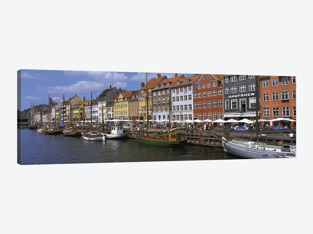Nyhavn Copenhagen Denmark by Panoramic Images 1-piece Canvas Art Print