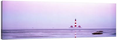 Lighthouse Westerhever North Sea Germany Canvas Art Print - Nautical Art