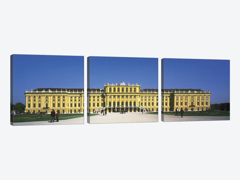 Schonbrunn Palace Vienna Austria by Panoramic Images 3-piece Canvas Print