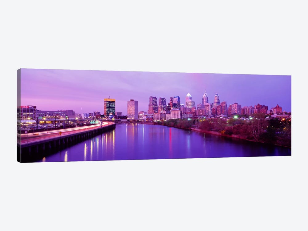 Twilight Philadelphia PA USA by Panoramic Images 1-piece Art Print
