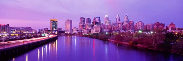 Pennsylvania: Twilight Philadelphia PA USA by Panoramic Images
