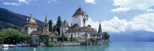 Castles & Palaces: Oberhofen Castle Lake Thuner Switzerland by Panoramic Images