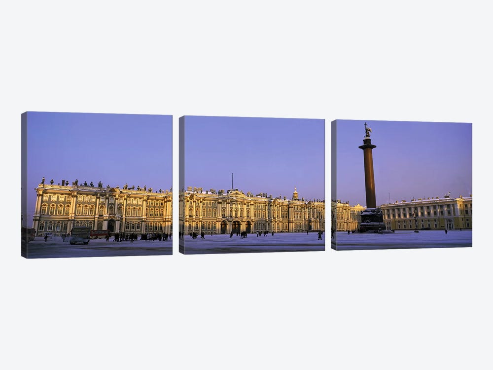 The State Hermitage Museum St Petersburg Russia by Panoramic Images 3-piece Canvas Print